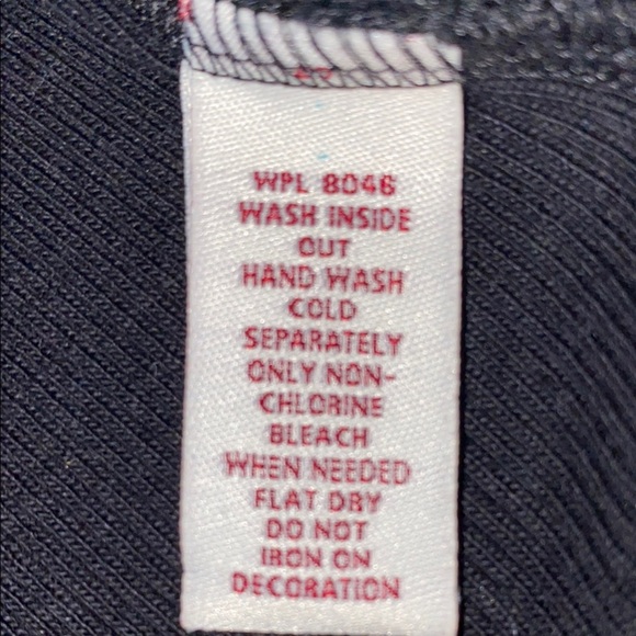 JM COLLECTION pearl embellished ribbed tank top black stretchy soft NEW size XL - Picture 6 of 8